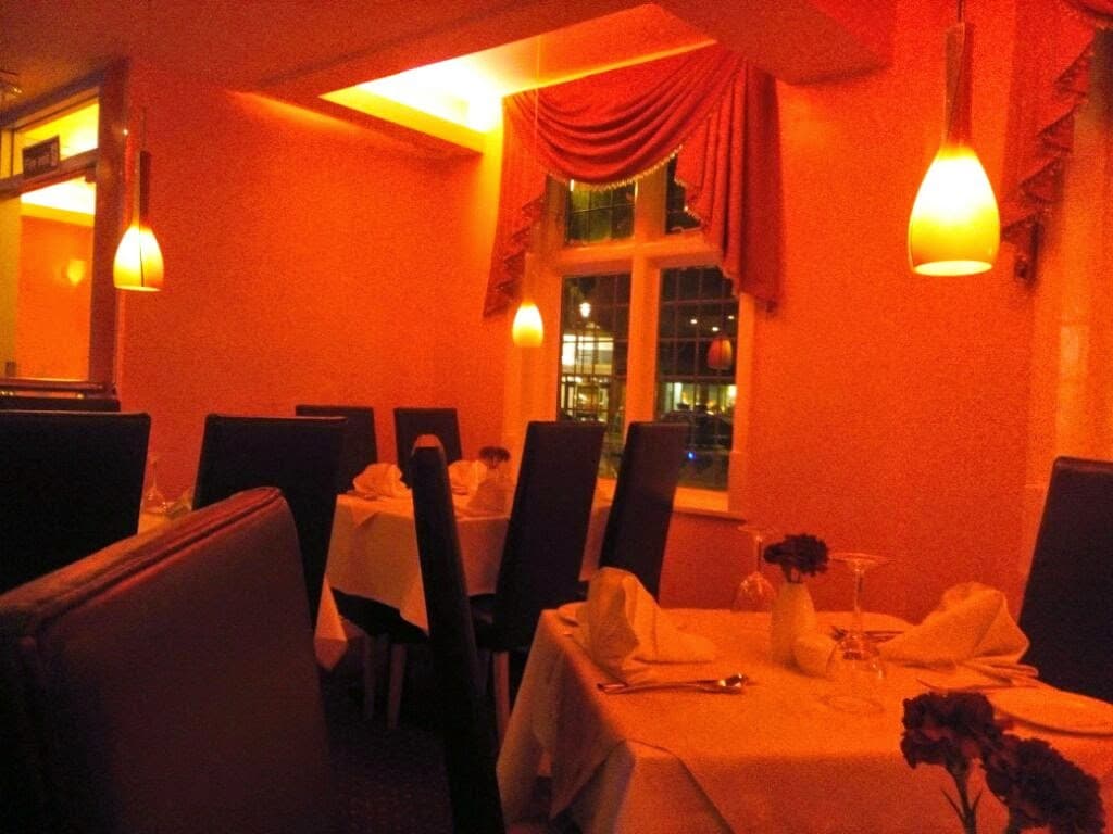 The dining room at Taste Of India, High Street, Emsworth