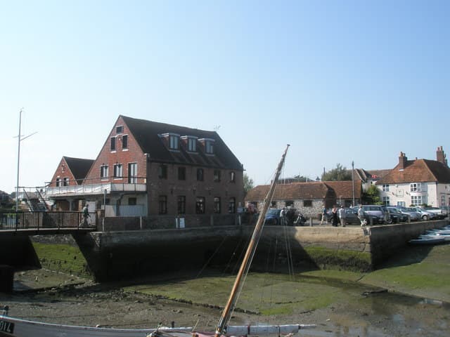 Emsworth Sailing Club beside the millpond, Hampshire